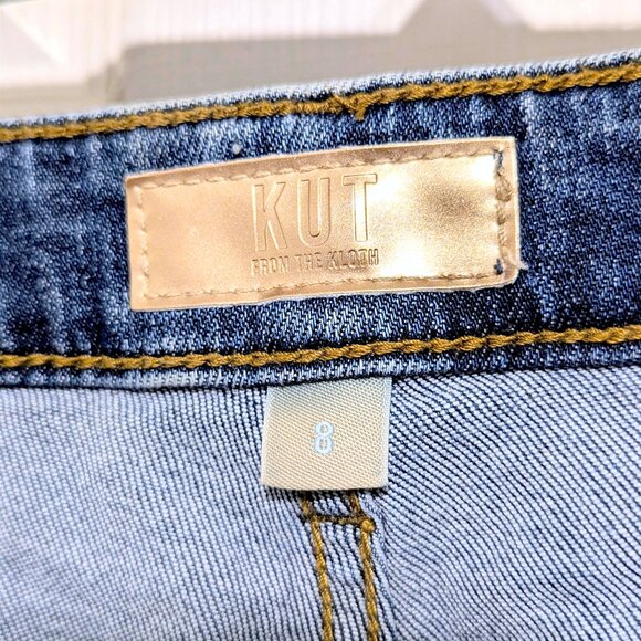 KUT Charlotte High Rise Culotte Jeans Size 8 - Picture 3 of 4